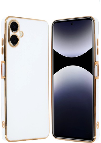 Samsung Galaxy A06 Kılıf Volet Silikon - Beyaz Bstmy