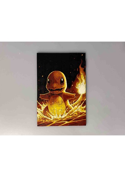 Charmander Karakter Puzzle, Pokemon Yapboz,54 Parça
