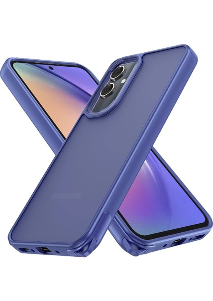 Samsung Galaxy A05 Kılıf Elegant Kapak - Açık Mavi Bstmy