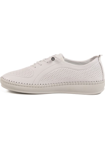 Beyaz Hakiki Deri Kadın Casual Ayakkabı 212 Z fiyatları