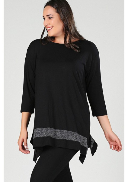 Büyük Beden Etek Ara Simli Tunik fiyatları