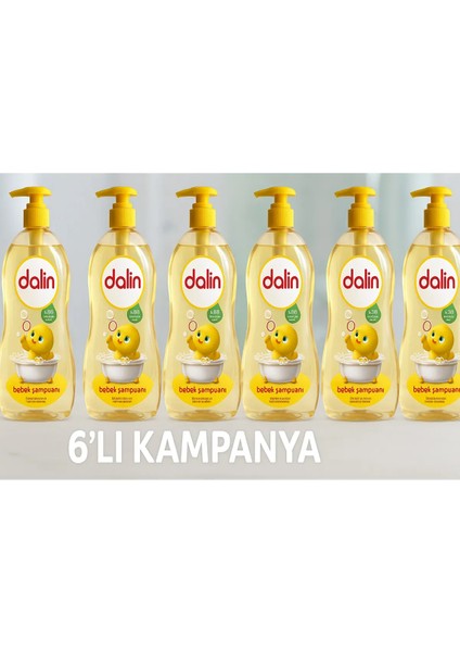 Dalin Bebek Şampuanı 700 ml 6'lı– Hassas Ciltlere Özel Formül