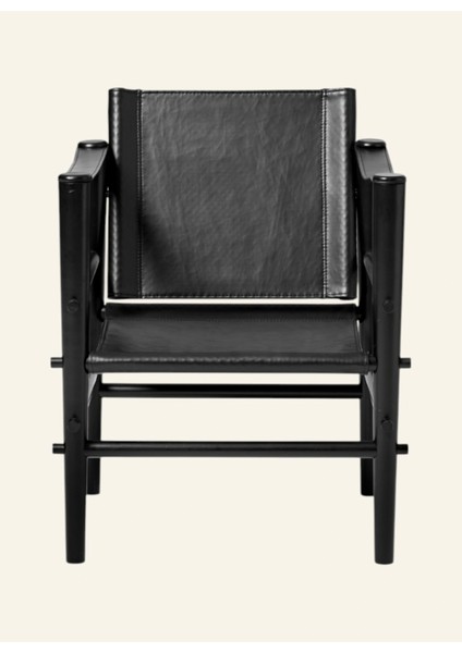 Noble Safari Lounge Koltuk Bambus Gövde Deri Oturum Skandinav Tarz 61X59X79 cm modelleri