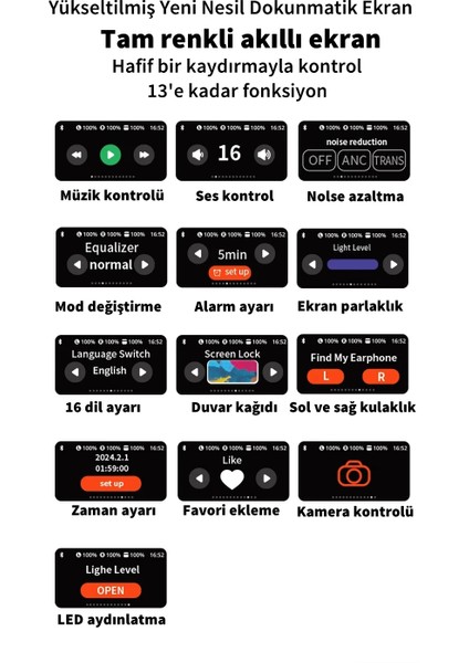 Air Pro 2 Anc Dijital Göstergeli Bluetooth Kulaklık
