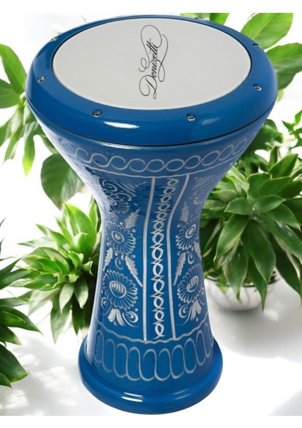 Erzincan El Işlemeli Mısır Çömlek Darbuka -Kılıf Hediyeli