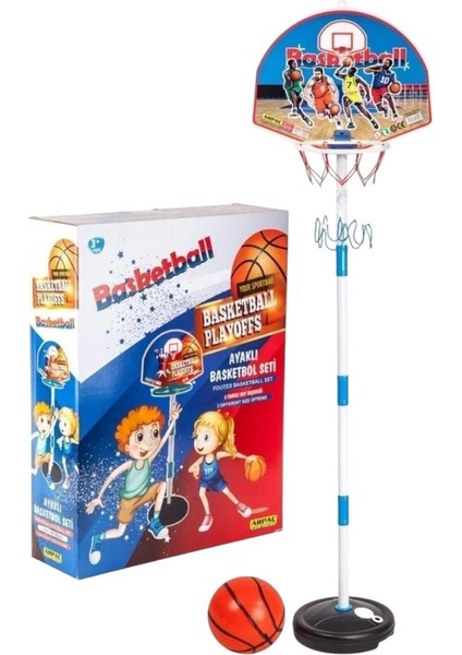 3 Farklı Boy Seçeneği ile Ayaklı Basketbol Potası 120 cm Ayarlanabilir Büyük Boy