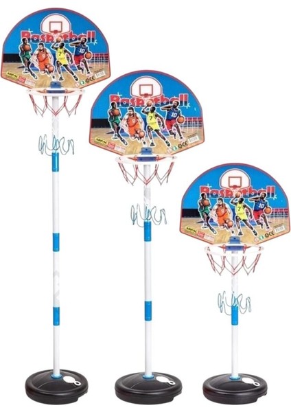 3 Farklı Boy Seçeneği ile Ayaklı Basketbol Potası 120 cm Ayarlanabilir Büyük Boy