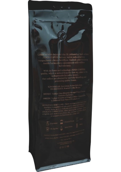 Jiden Guatemala Espresso Kahve (Öğütülmüş) 1000 gr fiyatları