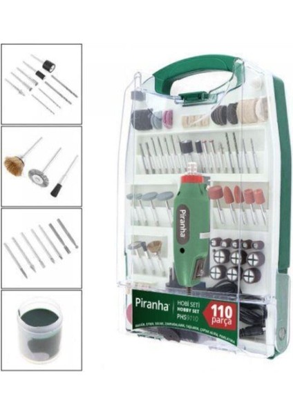 Phs 9110 Elektrikli Taşlama ve Zımparalama Hobi Seti