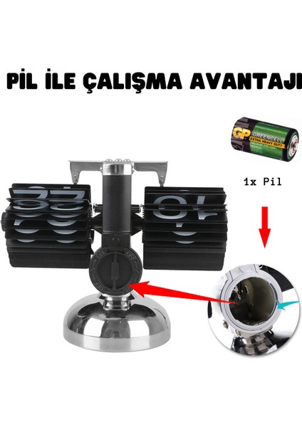 Şık Metal Gövdeli Flip Saat | Retro Tasarım Masa Saati | Sessiz Kuvars Mekanizma | 12 Saatlik Sistem | Ofis ve Ev Dekoratif Saat | Pervane Kurulumlu modelleri