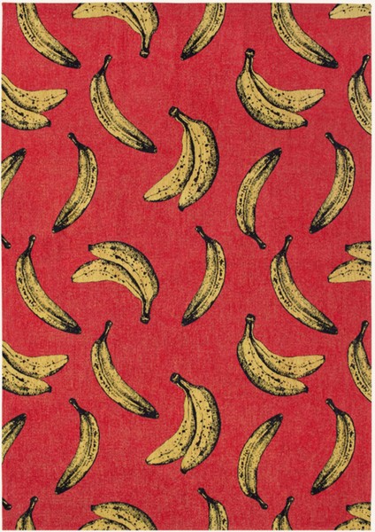 Pop Banana Halı Kaymaz Taban Pet Malzeme Pop Art Tasarım Zemin Uyumlu 240X340