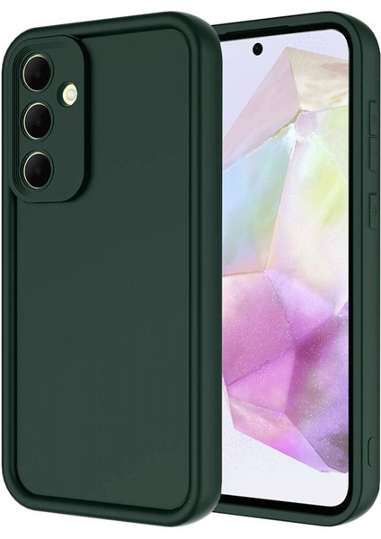 Samsung Galaxy A56 Kılıf Viera Silikon - Koyu Yeşil Bstmy