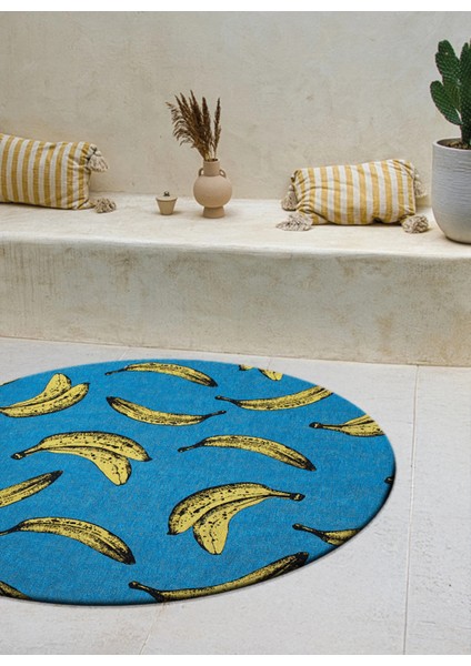 Pop Banana Kaymaz Tabanlı Modern Halı Pet Malzeme Zemin Isıtma Uyumlu fiyatları