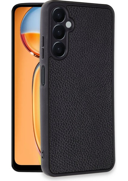 Samsung Galaxy A56 Kılıf Aras Deri Kapak - Siyah Bstmy