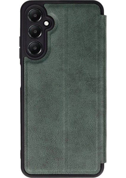 Samsung Galaxy A56 Kılıf Flip Cover - Koyu Yeşil Bstmy