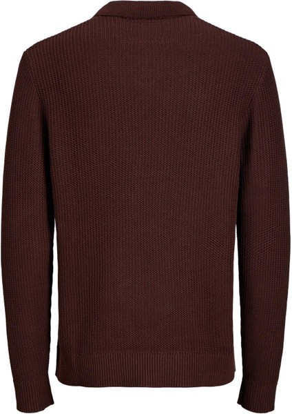 Jprwınter Knıt Structure Polo Styd AW24 Polo Yaka Kazak Koyu Kahve 12277993-BI fiyatları