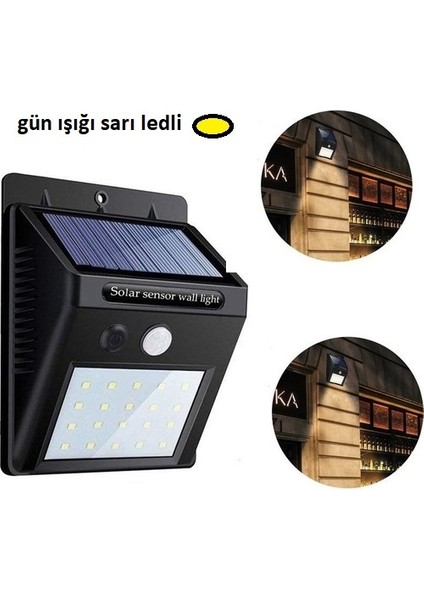 Hareket Sensörlü Güneş Enerjili Lamba