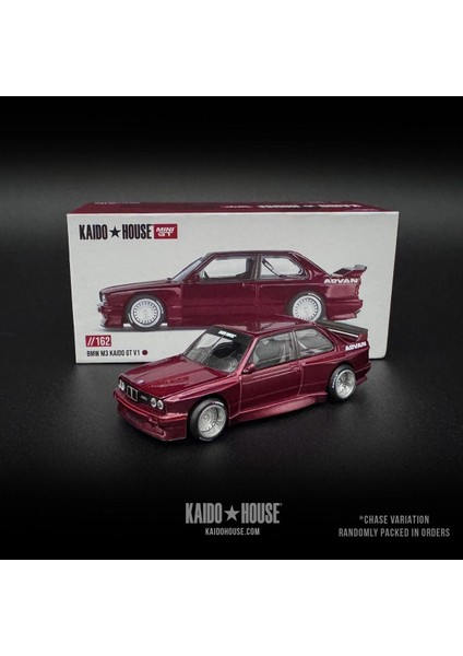1:64 Kaido House Bmw M3 (E30) Gt V1 – Calypso Kırmızı Diecast Model Araba