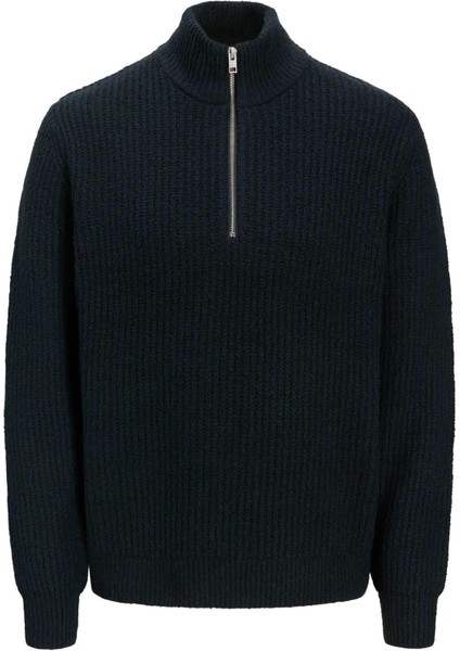 Jprwınter Knıt Half Zıp Styd AW24 Fermuarlı Dik Yaka Kazak Koyu Yeşil 12277992-FO