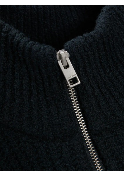 Jprwınter Knıt Half Zıp Styd AW24 Fermuarlı Dik Yaka Kazak Koyu Yeşil 12277992-FO fırsatları