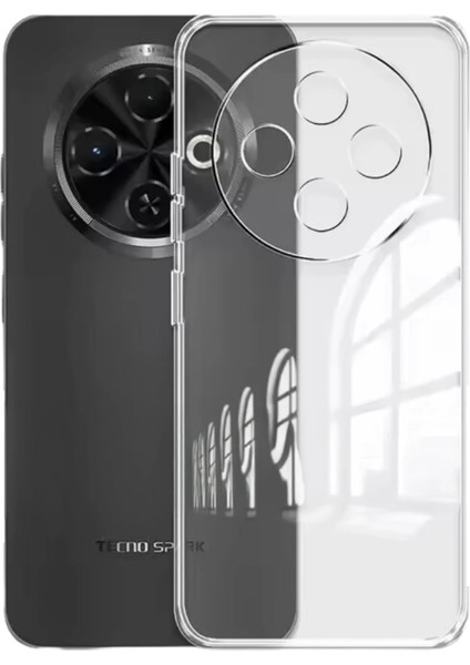 Tecno Spark 30C Kılıf Lüx Şeffaf Silikon Bstmy