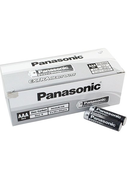 Panasonic Manganez Ince Kalem Aaa Pil 60'lı Paket