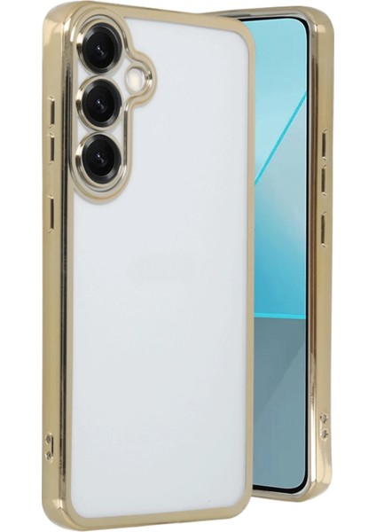 Samsung Galaxy S25 Plus Kılıf Razer Lensli Silikon - Gold Bstmy