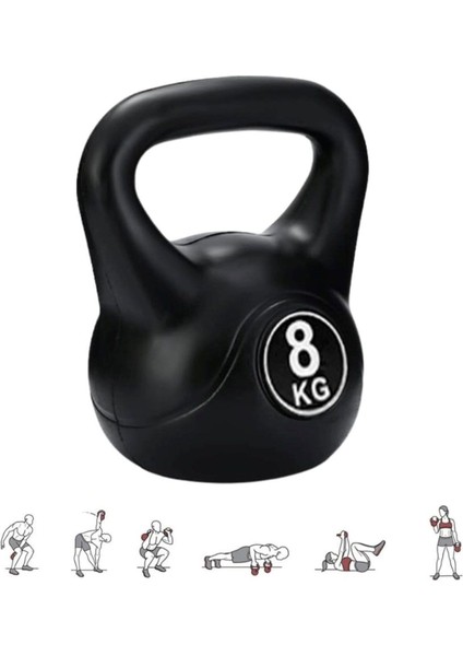 8 kg Kettlebell Çaydanlık Tipi Dambıl Ağırlık CKS203
