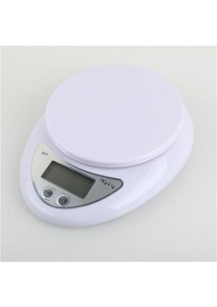 Hazneli LCD Ekran Hassas Ölçüm Sensörlü 5 kg Kapasite Dijital Mutfak Terazisi Tartısı