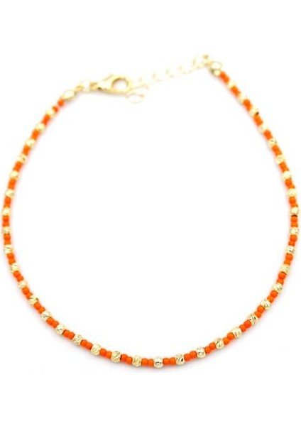 Dorika Boncuk Halhal - Turuncu fiyatları