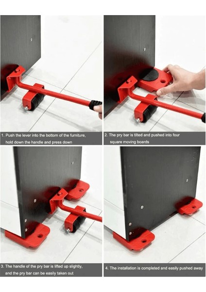 Pratik Tekerlekli Eşya Mobilya Kaydırma Aparatı ( Lisinya )