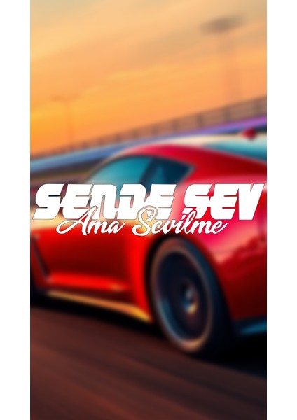 Sende Sev Ama Sevilme 20X4,5 Jdm Yazı Araba-Motosiklet Cam Etiket Sticker Beyaz Renk