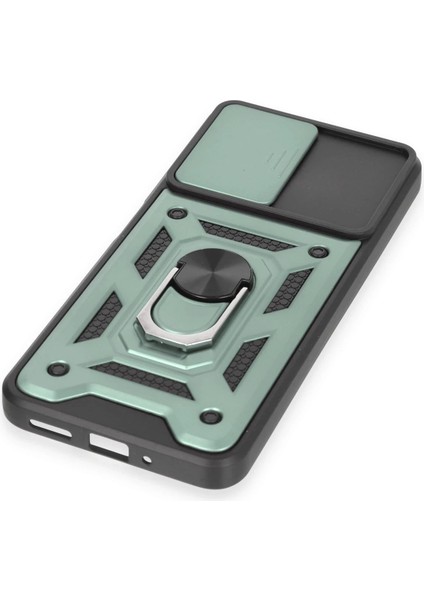 Xiaomi Redmi Note 12 4g Kılıf Pars Lens Yüzüklü Silikon - Yeşil Bstmy