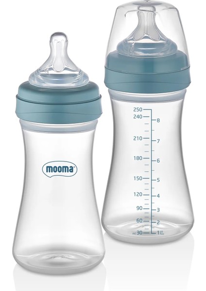 Biberon Anti Kolik Biberon 250 ml Kapaklı Biberon 0 - 6 Ay (Yavaş Akış)