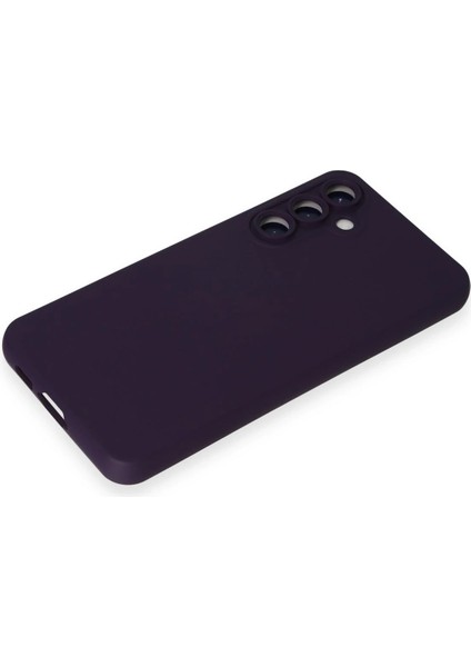 Samsung Galaxy S24 Plus Kılıf Nano Içi Kadife Silikon - Mor Bstmy