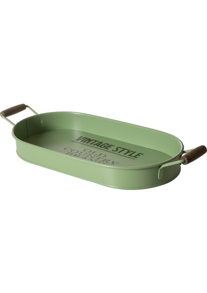 Dublın Retro Oval Tepsi 44X22 cm