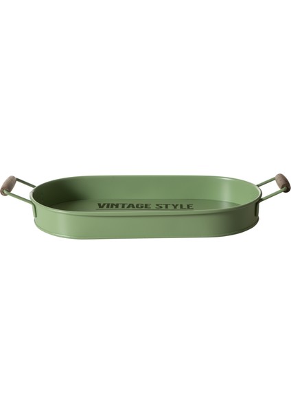Dublın Retro Oval Tepsi 44X22 cm