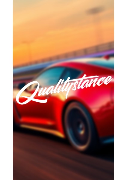 Qualitystance 20X6,5 Jdm Yazı Araba-Motosiklet Cam Etiket Sticker Beyaz Renk