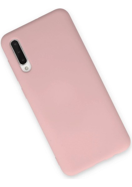 Samsung Galaxy A30S Kılıf Nano Içi Kadife Silikon - Pudra Bstmy