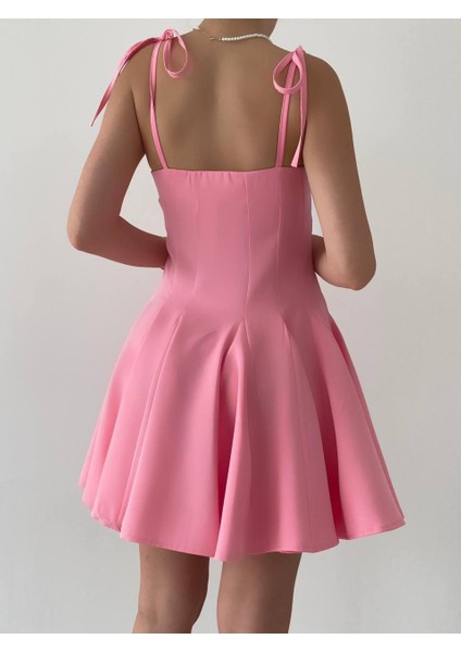 Askılı Clara Mini Elbise