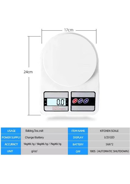 Alvin Sf-400 Digital Hassas Mutfak Terazisi
