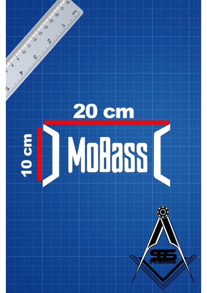 Mobass 20X10 Jdm Yazı Araba-Motosiklet Cam Etiket Sticker Beyaz Renk
