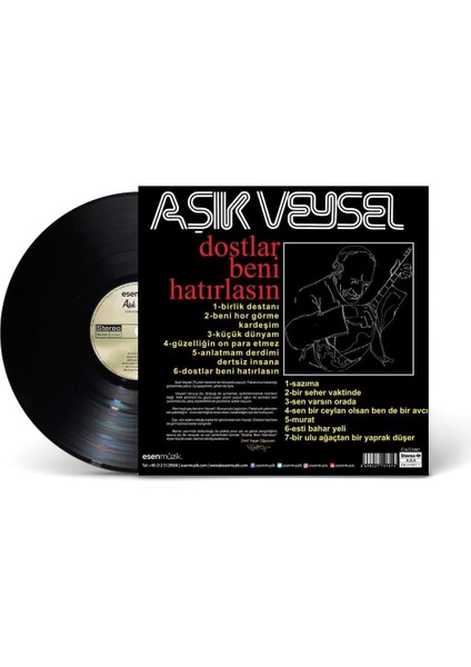 Aşık Veysel - Dostlar Beni Hatırlasın (Plak)
