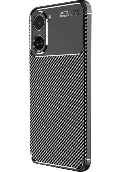 Xiaomi Poco X7 Pro Kılıf Auto Focus Karbon Kapak - Siyah Bstmy