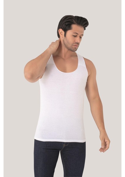 Erkek Iz Bırakmayan Dikişsiz Atlet Beyaz %100 Pamuklu 3'lü Paket fiyatları