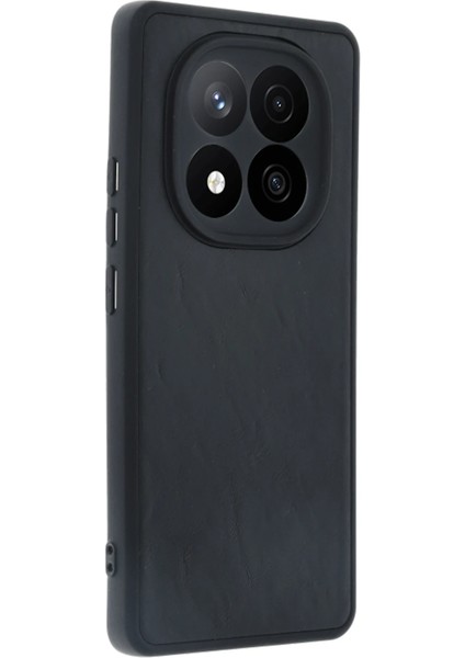 Xiaomi Redmi Note 14 Pro 4g Kılıf Aras Deri Kapak - Siyah Bstmy