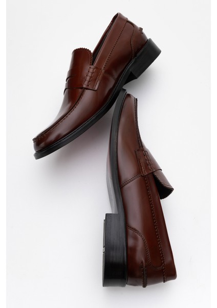 2655 Erkek Klasik Rugan Deri Loafer