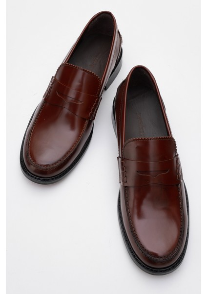 2655 Erkek Klasik Rugan Deri Loafer