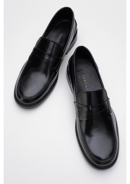 2655 Erkek Klasik Rugan Deri Loafer modelleri