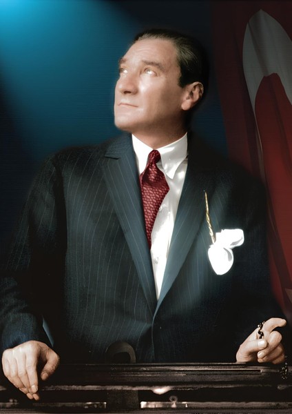 Türk Bayrağı ve Atatürk Posteri 70X105
